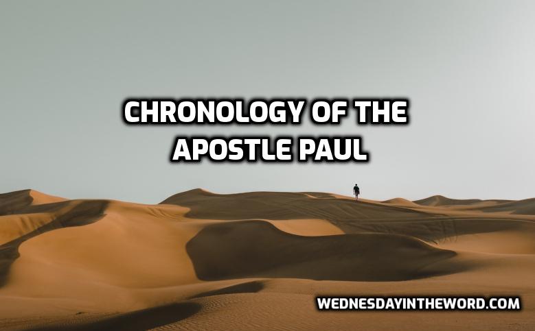 Chronology of Paul