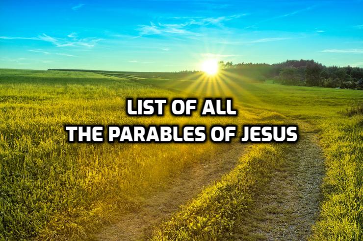 Parables of Jesus List